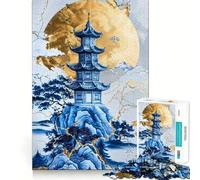 Puzzle de 1000 pièces Palais du Pic en Porcelaine pour Adolescents, Jeu de logique et de Train, Anti-Stress, découpe Lisse, Cadeau mémorable (50x75cm)