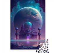 Puzzle de 1000 pièces « Palais sur la mer » - Puzzle carré créatif en Bois pour Adultes - Cadeau de Noël - 1000 pièces (75 x 50 cm)