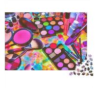 Puzzle de 1000 pièces « Palette de Maquillage » - Palettes de Maquillage colorées - Jeu éducatif pour Adultes - Décoration élégante - Cadeau d'anniversaire Stimulant et Difficile - 70 x 50 cm