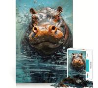 Puzzle de 1000 pièces Palette Hippo pour Adolescents Un Cadeau élégant et Relaxant aux découpes nettes (50x75cm)