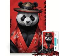Puzzle de 1000 pièces Panda Kimono pour Adultes et Adolescents, Jeu de logique, détente, découpe de précision, (38x52cm)