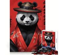 Puzzle de 1000 pièces Panda Kimono pour Adultes et Adolescents, Jeu de logique, détente, découpe de précision, (38x52cm)
