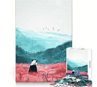 Puzzle de 1000 pièces Panda Paysage pour Adultes Jeu de logique Clair et Amusant Découpe Parfaite Cadeau élégant (50x75cm)