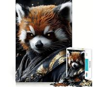 Puzzle de 1000 pièces Panda Roux Guerrier pour Adolescents Développe la mémoire Confortable et Relaxant Découpe Ferme Cadeau Festif (50x75cm)