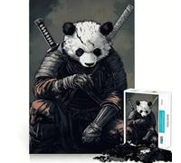 Puzzle de 1000 pièces Panda Samouraï Guerrier pour Adultes et Adolescents, Jeu de logique, détente, découpe de précision, (38x52cm)