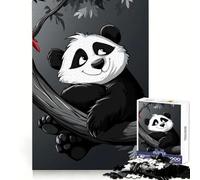 Puzzle de 1000 pièces Panda Souriant sur Une Branche pour Adultes Jeu de logique mentale Anti-Stress Découpe Ferme Idée Cadeau Originale 50x75cm