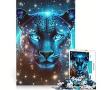Puzzle de 1000 pièces Panthère nébuleuse Mystique Jeu Manuel Cadeau d'anniversaire Cadeaux Uniques pour Un Anniversaire ou Noël 50x75cm