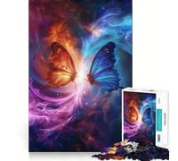 Puzzle de 1000 pièces Papillon de l'espace pour Adolescents, Jeu de Puzzle Stimulant la réflexion, Jeu de Groupe, Art Assembler, Cadeau Classique (38x26cm)