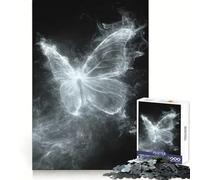Puzzle de 1000 pièces Papillon Fantôme Blanc pour Adolescents, activité de Loisirs et d'exercice Intelligent, Assemblage sans Couture, Cadeau d'anniversaire (50x75cm)