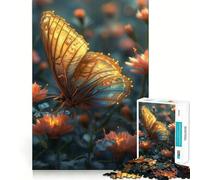 Puzzle de 1000 pièces Papillon Néon pour Adultes et Adolescents, Jeu de Logique, Détente, Découpe de Précision, (38x52cm)
