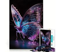Puzzle de 1000 pièces Papillon Néon pour Adultes et Adolescents Jeu de réflexion Anti-Stress Cadeau attentionné (50x75cm)