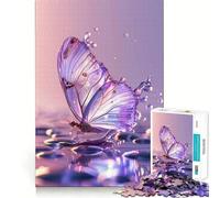 Puzzle de 1000 pièces Papillon Splash Découpe Nette Art Jeu de logique et de réflexion Détendeur Cadeau d'anniversaire Amusant (38x26cm)