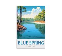 Puzzle de 1000 pièces, Parc d'État de Blue Spring, Puzzle Difficile et Stimulant, Jeu éducatif, Cadeau pour Adultes, 52 x 38 cm