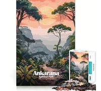 Puzzle de 1000 pièces Parc National d'Ankarana,Madagascar Illustration Finitions soignées Jeu de logique Loisirs et divertissements Cadeau d'anniversaire Amusant (38x52cm)