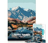Puzzle de 1000 pièces Parc National de la Sierra Nevada, Espagne Bords Nets Décoration Jeu de réflexion Amusant et Facile à réaliser Cadeau de Noël (50x75cm)