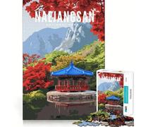 Puzzle de 1000 pièces Parc National de Naejangsan,Assemblage Parfait,Jeu créatif et Artistique,idéal pour se détendre et s'amuser Pendant Les fêtes (50x75cm)