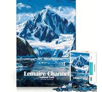 Puzzle de 1000 pièces Parc National du Canal Lemaire Antarctique Jeu d'assemblage Facile Cadeau ludique et Intelligent Décoration de Noël (50x75cm)