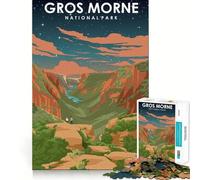 Puzzle de 1000 pièces Parc National du Gros Morne Décoration idéale Jeu cognitif Cadeau Facile à Jouer Cadeau d'anniversaire (38x26cm)
