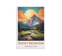 Puzzle de 1000 pièces, Parcs nationaux des Montagnes Rocheuses, 52 x 38 cm. Un Cadeau Relaxant et Stimulant pour Adultes, Adolescents et Seniors.