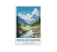 Puzzle de 1000 pièces Parcs nationaux Picos de Europa, Puzzles à Faire soi-même pour des Jeux et activités familiales stimulants, décoration Murale, Loisirs créatifs, Cadeaux Uniques, 38 x 26 cm
