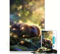 Puzzle de 1000 pièces Paresseux endormi dans la forêt enchantée pour Adolescents, Jouet Intelligent, Passe-Temps à la Maison, découpe précise, Cadeau attentionné 50x75cm