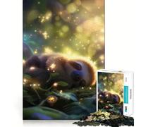 Puzzle de 1000 pièces Paresseux endormi dans Une forêt enchantée pour Adolescents, Un Casse-tête Relaxant et Amusant à Assembler, Un Joli Cadeau 38x26cm