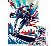 Puzzle de 1000 pièces Parkour WPAP coloré décoration intérieure Jouet Jeu Pratique et Relaxant Dimensions 38x52cm