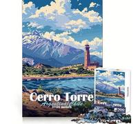Puzzle de 1000 pièces Paysage Cerro Torre pour Adultes et Adolescents,Bien-être cérébral,Loisirs relaxants,Perfect Lock,Cadeau spécial (38x26cm)