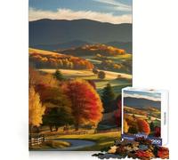 Puzzle de 1000 pièces « Paysage d'automne avec Route sinueuse » pour Adultes Défi Intelligent, évasion paisible, Cadenas Fin, (50x75cm)