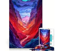 Puzzle de 1000 pièces Paysage de Canyon en Papier pour Adultes Jeu de logique Fine et Silencieux Bords Nets Cadeau mémorable (38x26cm)