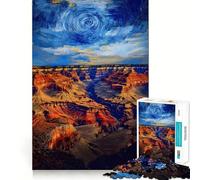 Puzzle de 1000 pièces Paysage de Ciel étoilé pour Adolescents Jeu de logique, Passe-Temps Calme, découpe précise, Cadeau raffiné 38x26cm