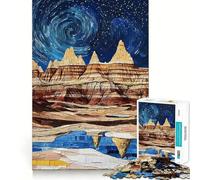 Puzzle de 1000 pièces Paysage de Ciel étoilé pour Adultes, Jeu Intelligent Anti-Stress, Motif à Assembler, Surprise de Noël 50x75cm