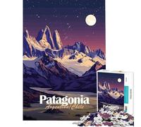 Puzzle de 1000 pièces Paysage de Patagonie la Nuit Jeu addictif pour cultiver la Patience Jeu éducatif Anti-Stress Cadeau d'anniversaire (Dimensions 38x52cm)