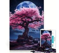 Puzzle de 1000 pièces Paysage de Sakura pour Adolescents, Jeu de logique mentale, Silencieux et précis, idéal pour Les vœux de Noël (38x52cm)