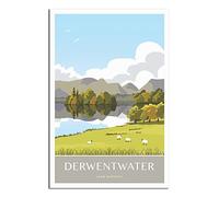 Puzzle de 1000 pièces, Paysage du Lake District et de Derwentwater, Jeu de détente pour Adultes, Jouet pour Enfants et étudiants, Cadeau de Noël ou d'anniversaire, 70 x 50 cm