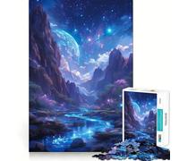 Puzzle de 1000 pièces Paysage du Monde Extraterrestre pour Adolescents, décoration Murale, mémoire, lumière, détente 38x52cm