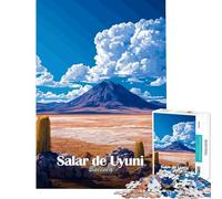 Puzzle de 1000 pièces Paysage du Salar d'Uyuni Défi éducatif Jeu Familial Difficile Convient aux Personnes de 14 Ans et Plus (50x75cm)