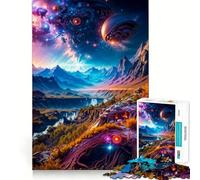 Puzzle de 1000 pièces Paysage étrange pour Adolescents, Jeu de réflexion, Jouet Anti-Stress, découpe soignée, Cadeau Artistique 50x75cm