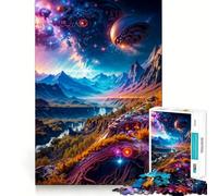 Puzzle de 1000 pièces Paysage étrange pour Adultes Jeu de réflexion Intelligent et Silencieux Découpe précise Cadeau Original 38x52cm
