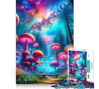 Puzzle de 1000 pièces Paysage Fantastique de Champignons pour Adultes, Jouet de Stimulation logique, Group Joy Premium Edge, Surprise d'anniversaire (50x75cm)