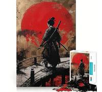 Puzzle de 1000 pièces Paysage Japonais de samouraïs pour Adolescents, Jeu de logique Stimulant, Moments en Famille, Bords Nets, Surprise chaleureuse (50x75cm)