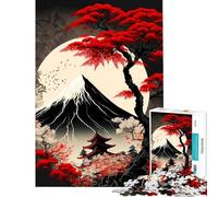 Puzzle de 1000 pièces Paysage Japonais Jeu Familial Stimulant l'intelligence et Le Cerveau Jouet addictif pour Les Jeux ou Un Anniversaire (Taille 38x52cm)