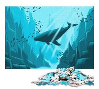 Puzzle de 1000 pièces Paysage Marin Puzzle carré créatif en Bois pour Adultes Cadeaux de Noël 1000 pièces (75x50cm)