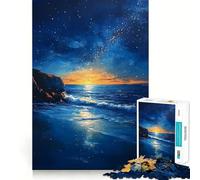 Puzzle de 1000 pièces Paysage Marin sous-Marin pour Adultes et Adolescents, Jeu Mental apaisant et Relaxant, découpe de qualité supérieure, 38x52cm