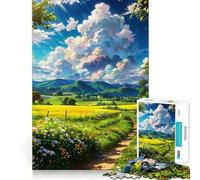 Puzzle de 1000 pièces Paysage Nature pour Adultes et Adolescents Jeu de logique Claire Découpe Parfaite pour Les vœux du Père Noël (50x75cm)