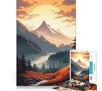 Puzzle de 1000 pièces Paysage Naturel pour Adolescents Jeu intellectuel, Moments de Partage, découpe de qualité, Cadeau mémorable (38x52cm)