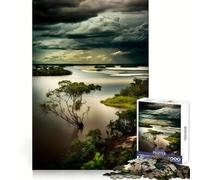 Puzzle de 1000 pièces Paysage onirique du fleuve Amazone Développe la logique, favorise la Pleine Conscience et Offre Un Cadeau attentionné et précis (50x75cm)
