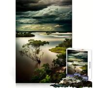 Puzzle de 1000 pièces Paysage onirique du fleuve Amazone pour Adolescents, idéal pour stimuler la mémoire, occuper Les Moments de détente et Offrir Un Cadeau de Noël Chic et de qualité (38x52cm)