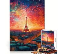 Puzzle de 1000 pièces Paysage Parisien onirique pour Adultes, Jeu cérébral Relaxant, Bords tranchants, Cadeau de qualité supérieure (50x75cm)