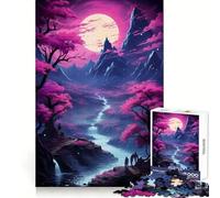 Puzzle de 1000 pièces Paysage rétro Fantastique, Puzzle pour Adultes, Jeu Intelligent, activité à la Maison, découpe Lisse, Surprise de Noël (38x26cm)